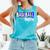 Custom Hustle Tball Tee Ball Womens Baseball Mom Comfort Colors Tank Top Light Green