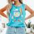 Donut Baseball Hat Ball Bat Cute Sport Toddler Boys Kids Men Comfort Colors Tank Top Light Green