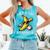 Lets Go Bananas Baseball Retro Sports Boys Kids Men Youth Premium Tri-Blend Comfort Colors Tank Top Light Green