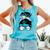 Guatemala Baseball Mom Messy Bun Comfort Colors Tank Top Light Green Guatemala Baseball Mom Messy Bun Comfort Colors Tank Top Light Green
