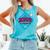 HBCU Swing For Greatness Baseball Softball College Apparel Comfort Colors Tank Top Light Green HBCU Swing For Greatness Baseball Softball College Apparel Comfort Colors Tank Top Light Green