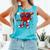 Heart Love Baseball Valentine Outfit Men Boy Comfort Colors Tank Top Light Green