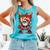 HUGvyn Santa Playing Baseball Ice Cream Drip Christmas Boys Comfort Colors Tank Top Light Green