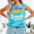 Ice Cream Drip 100 Days Of School Baseball Boys 100th Day Comfort Colors Tank Top Light Green
