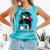 Mexico Baseball Mom Messy Bun Comfort Colors Tank Top Light Green Mexico Baseball Mom Messy Bun Comfort Colors Tank Top Light Green