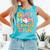 In My Mom Of Ballers Era Groovy Volleyball Baseball Mom Cute Comfort Colors Tank Top Light Green