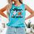 Mom Of Both Basketball Baseball Mom Comfort Colors Tank Top Light Green