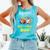 Nanny Of The Birthday Boy Baseball Football Colorful Comfort Colors Tank Top Light Green