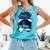 Nicaraguan Baseball Mom Nicaragua Flag Baseball Girl Comfort Colors Tank Top Light Green