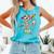 Skeleton Baseball Drip Boys Ice Cream Drip Youth Baseball Comfort Colors Tank Top Light Green