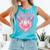 Strike Out Breast Cancer Baseball Drip For Boys Youth Comfort Colors Tank Top Light Green