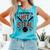 I Teach Kids To Hit And Steal Baseball Softball Coach Premium Tri-Blend Comfort Colors Tank Top Light Green
