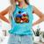Women's Father Son Baseball Father's Day Comfort Colors Tank Top Light Green Women's Father Son Baseball Father's Day Comfort Colors Tank Top Light Green