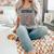 Baseball Mom Alphabet Comfort Colors Tank Top Butter