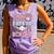 100 Days Of School Baseball 100th Day Of School Girls Comfort Colors Tank Top Lagoon