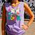 100 Days Of School Baseball Boys Kids Colorful 100th Day Comfort Colors Tank Top Lagoon