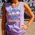 100 Days Of School Baseball Ice Cream For Boy Girl Kids Comfort Colors Tank Top Lagoon
