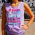 100 Days Of School Baseball Ice Cream Drip For Boys Kid Comfort Colors Tank Top Lagoon