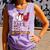 100 Days Of School Cute Bow Baseball Boy Girl Teacher Comfort Colors Tank Top Lagoon