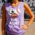 Ball Aunt Heart Football Baseball Hockey Game Day Comfort Colors Tank Top Lagoon