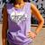 Baseball Mama Scribble Heart Baseball Mom Sports Team Tball Comfort Colors Tank Top Lagoon