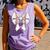 Baseball Mom Coquette Bow Mother's Day Baseball Mom Tees Comfort Colors Tank Top Lagoon