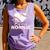 Baseball Nonnie Baseball Heart Comfort Colors Tank Top Lagoon