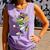 Baseball Player Mardi Gras Alligator Carnival Costume Beads Comfort Colors Tank Top Lagoon