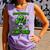 Baseball St Patrick's Day Irish Shamrock Trendy Comfort Colors Tank Top Lagoon