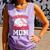 Beware Serious Baseball Mom Game Cheerleading Family Comfort Colors Tank Top Lagoon