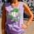 Boys St Patricks Day Baseball Player Pitcher Coach Kids Comfort Colors Tank Top Lagoon