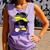 Colombia Baseball Mom Messy Bun Comfort Colors Tank Top Lagoon