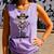 Cowboy Skeleton Baseball Halloween Graphic Comfort Colors Tank Top Lagoon