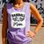 Custom Baseball Mom Number 54 Heart For Mom Comfort Colors Tank Top Lagoon