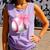 Cute Coquette Baseball Pink Bow Player & Fan Girls Comfort Colors Tank Top Lagoon