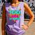 Happy 100 Days Of School Costume Baseball Drip Ice Cream Comfort Colors Tank Top Lagoon