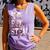 Hit Run Steal Baseball Mom For Women Baseball Comfort Colors Tank Top Lagoon