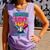 HUGvyn I Survived 100 Days Baseball Teacher Ice Cream Drip Comfort Colors Tank Top Lagoon