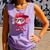 Ice Cream Drip Baseball Valentine's Day Spots Baseball Drip Comfort Colors Tank Top Lagoon