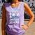 Kids 100 Days Of School 100th Day Baseball Ice Cream Drip Comfort Colors Tank Top Lagoon