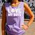 I Love My Boys Baseball Moms Comfort Colors Tank Top Lagoon