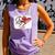 Peace Love Baseball Mom Mommy Premium Comfort Colors Tank Top Lagoon