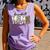 Preppy Baseball Mama Coquette Bow Game Day Mom Mother Comfort Colors Tank Top Lagoon