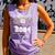 Proud Mom Of a 2024 Senior Class Of 2024 Baseball Mom Comfort Colors Tank Top Lagoon