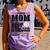 Proud Mom Of An Awesome Baseball Baseball Mom Comfort Colors Tank Top Lagoon