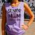 Proud Senior Baseball Mom Senior 2024 Class Leopard Game Day Comfort Colors Tank Top Lagoon
