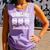 Sideline Social Club Baseball Mom Shirt Comfort Colors Tank Top Lagoon