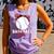 Softball Baseball Mom Floral Tee Mother's Day Comfort Colors Tank Top Lagoon