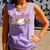 Sport Mom Leopard Mother's Day Baseball Mommy Mama Comfort Colors Tank Top Lagoon