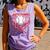 Valentines Baseball Boys Ice Cream Drip Heart Youth Kids Comfort Colors Tank Top Lagoon